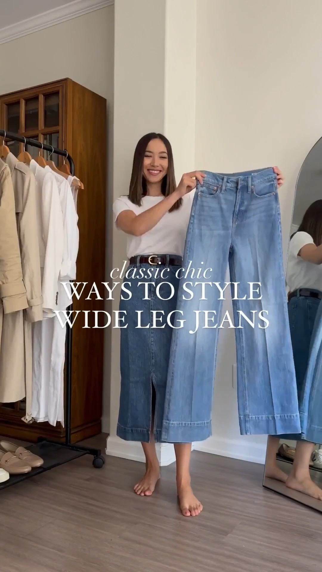 Last day for 30% off at Jcrew — use code SHOPQUICK 

Ways to style wide leg jeans for the office (I’m 5’4”)

Most of the items are old/sold out, so I’ve linked to some similar styles: 
• jcrew sweater jacket 
• jcrew denim trousers - wearing the regular length in an old wash, but runs long and big (size down for a more fitted look)


Office outfits / wide leg jeans / classic style / chic style


#LTKSaleAlert #LTKSpringSale