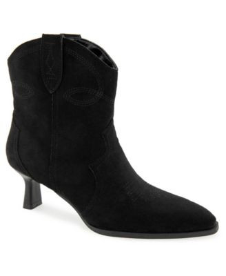 Kensie Women's Ugo Western Kitten Heel Bootie - Hazelnut | Macy's