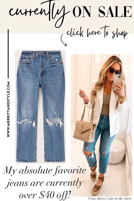 FAVORITE JEANS CURRENTLY $40 off! Suggest sizing down 1 size in the curve love style Jeans. 

#LTKstyletip #LTKunder50 #LTKsalealert