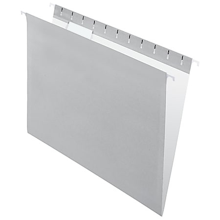 Office Depot® Brand 2-Tone Hanging File Folders, 1/5 Cut, 8 1/2" x 11", Letter Size, Gray, Box O... | Office Depot and OfficeMax 