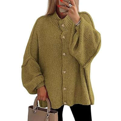 PRETTYGARDEN Women's Oversized Chunky Cardigan Sweaters | Winter Clothing, W… | Amazon (US)