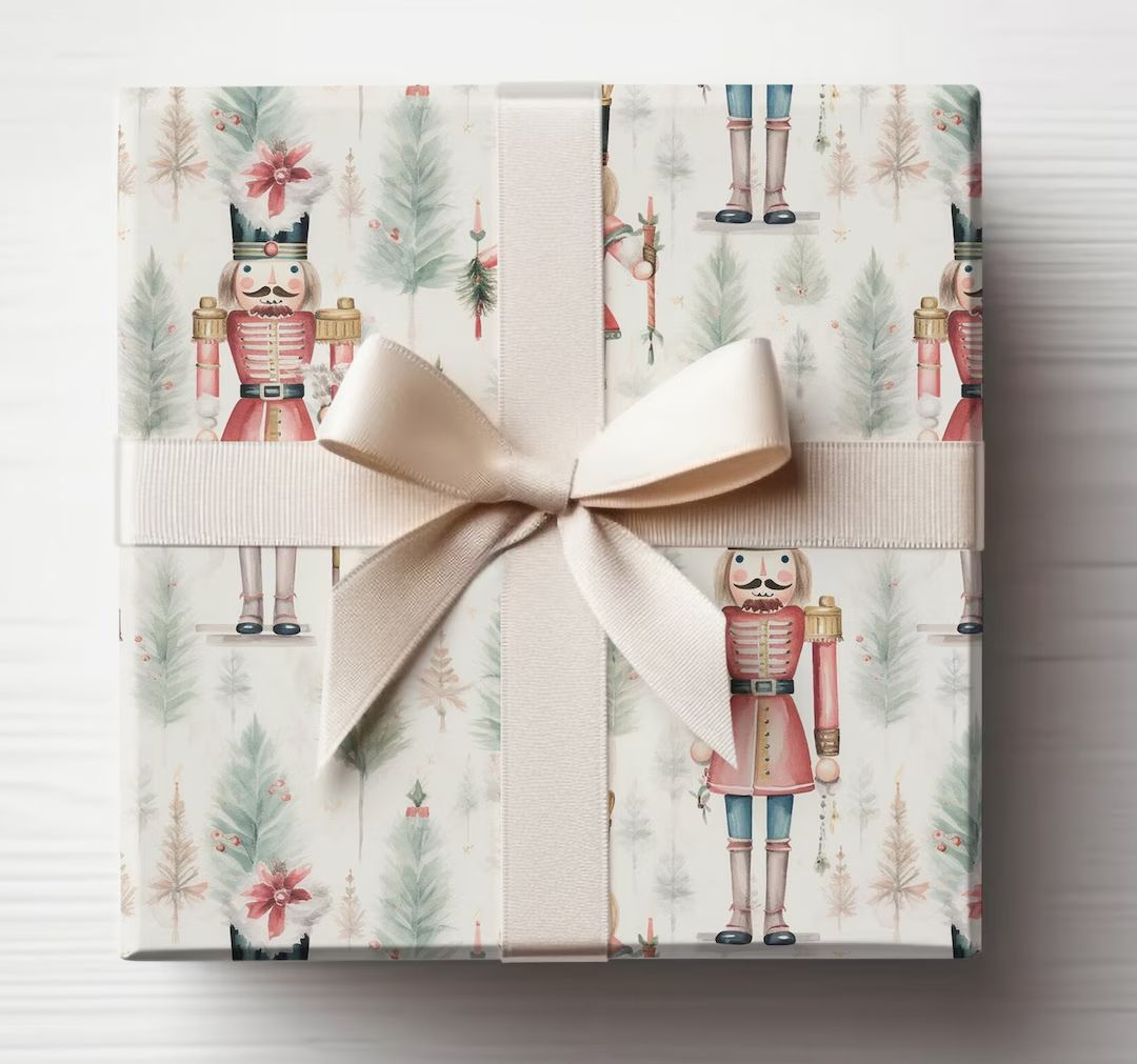 Large Print Version of Our Nutcracker Christmas Gift Wrap - Etsy | Etsy (US)