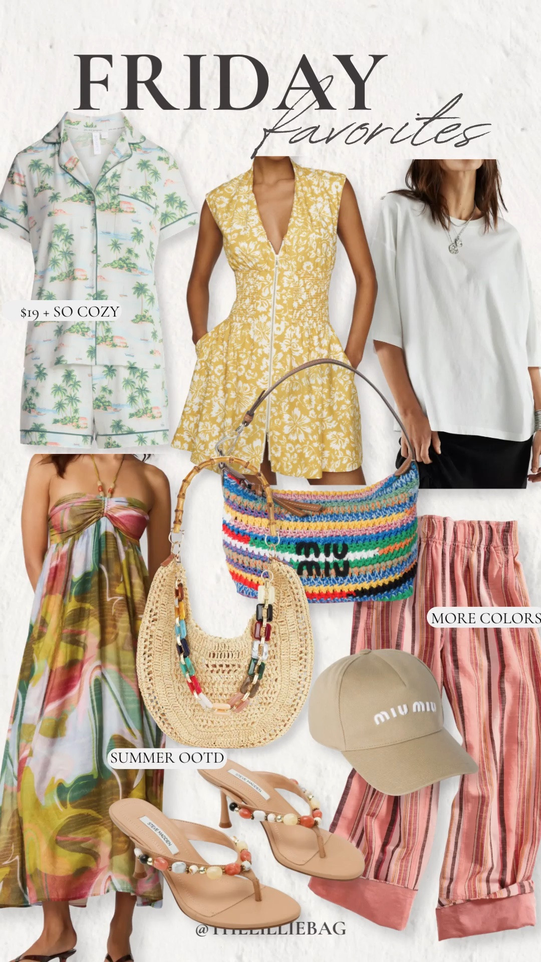 Happy Friday! ☀️ Sharing this week’s favorite finds—from the prettiest summer dresses and vacation-ready accessories to comfy striped pants you’ll wear on repeat. So many good pieces for the season, and several are available in multiple colors! Everything is linked for you.


Summer outfit. Vacation style. Resort wear. Straw bag. Summer dress. Wide leg pants.

#LTKSeasonal #LTKootd #LTKSaleAlert