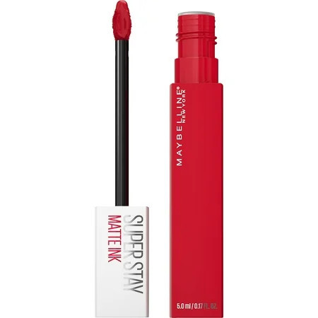 Maybelline Super Stay Matte Ink Liquid Lipstick - Intense Color 16H Long-Lasting Wear - Shot Caller Bright Pinky Red Shade | Walmart (US)