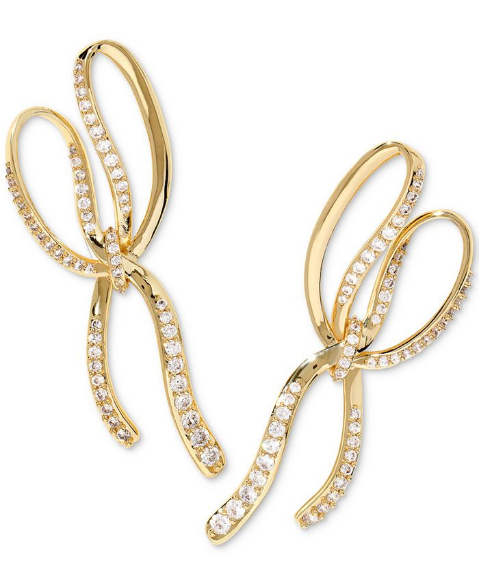 Pavé Bow Statement Earrings | Macys (US)