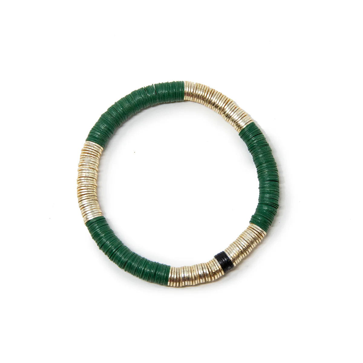 Hunter Green Vinyl Bracelet 6mm | Allie + Bess