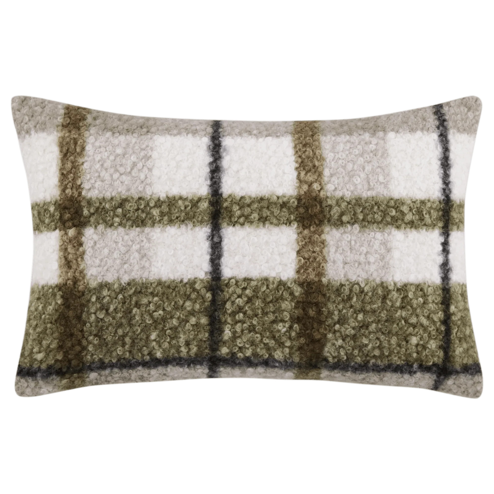 Ramsay Plaid Decorative Lumbar Pillow | Bouclair