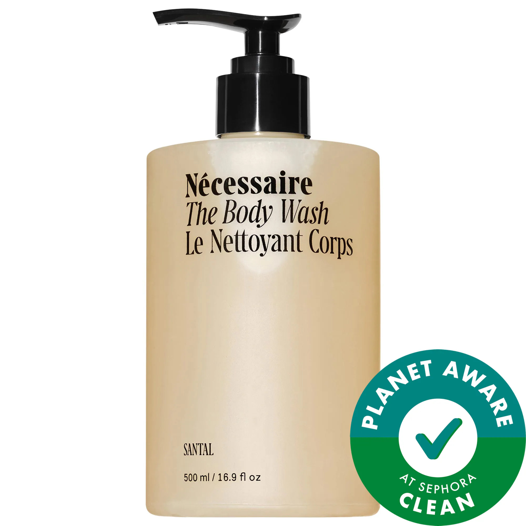 Nécessaire The Body Wash Santal - Therapeutic treatment Cleanse With Epsom Salt + Minerals With Pump 16.9 oz / 500 mL | Sephora (US)