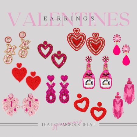 Valentine’s Day Earring Finds 💕

Glam up your Valentine’s Day Outfit with these fun & flirty earring options. 

Follow for more Holiday Accessories here at That Glamorous Detail. 

#FoundItOnAmazon #earrings #accessories #vday #love #xo #hearts #champagne #valentinesdayaccessories #glam #pink #red #valentinesdaylooksforher

#LTKstyletip #LTKSeasonal #LTKFind