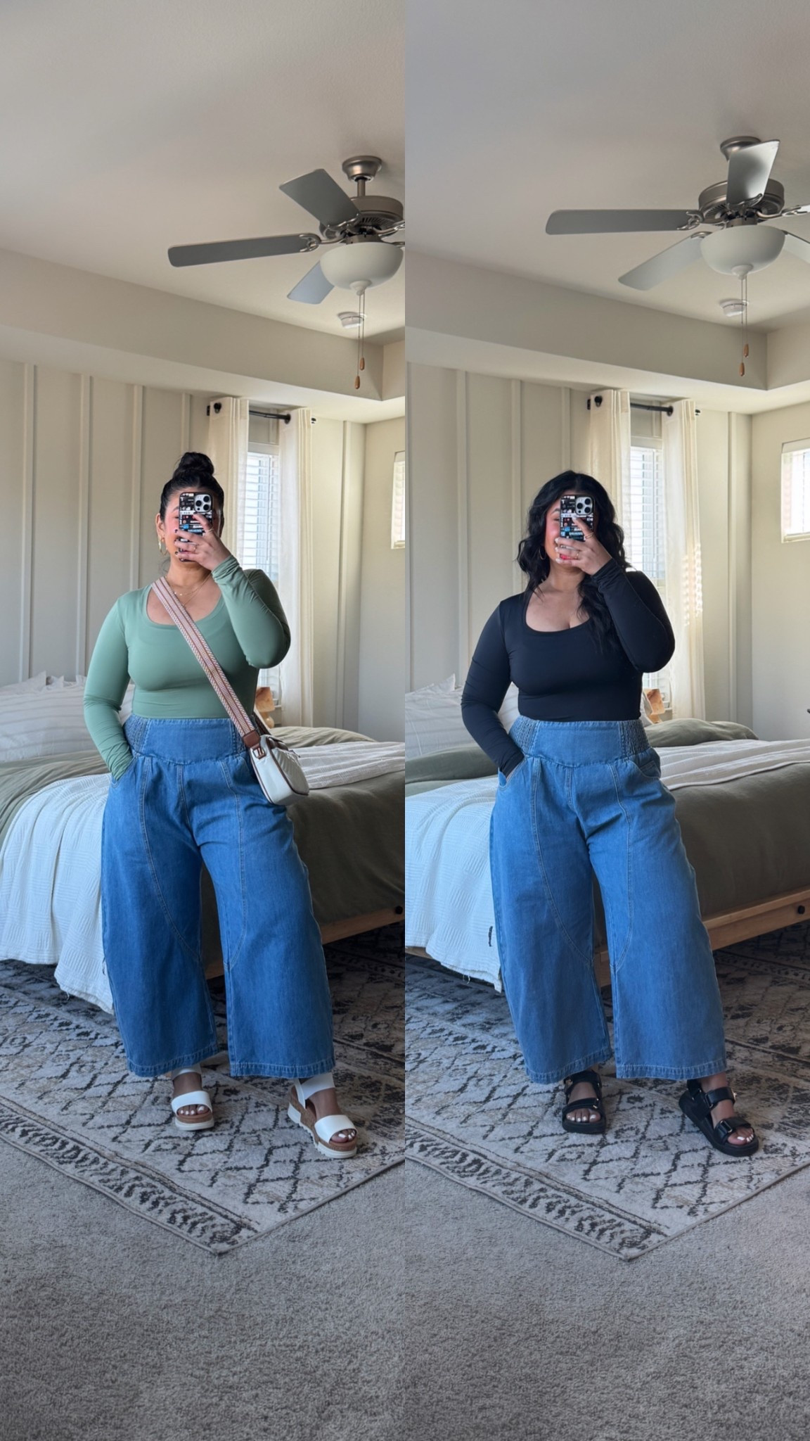 All Amazon! TOPS: large // JEANS: 12, true to size // sandals true to size 

#LTKPetite #LTKFindsUnder50 #LTKMidsize