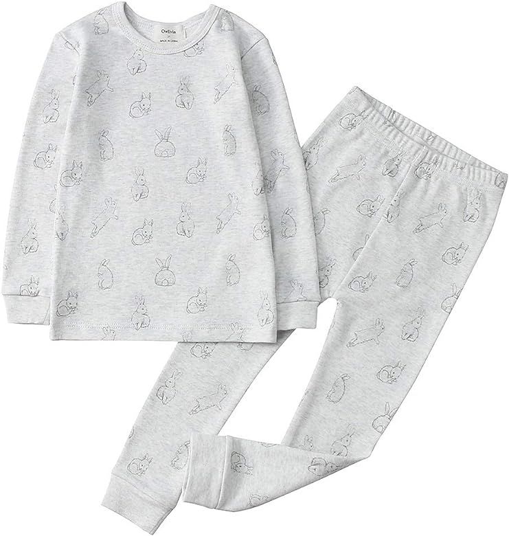 Owlivia 100% Organic Cotton Baby Long/Short Sleeve Pajama Sets, Toddler Boy Girl 2-Piece Sleepwear | Amazon (US)