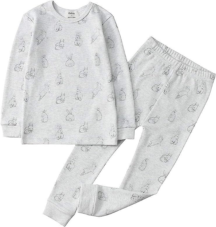 Owlivia 100% Organic Cotton Baby Long/Short Sleeve Pajama Sets, Toddler Boy Girl 2-Piece Sleepwear | Amazon (US)