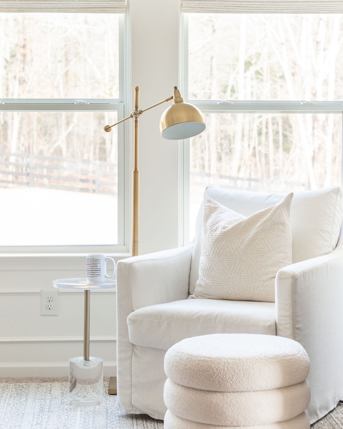 This cutie acrylic martini table I have in the reading corner of my bedroom is a Way Day deal that is 🔥 Ships free and is versatile and small enough to nestle into any sitting or living space. Way Day is 3 days only (ends tomorrow!) and you can snag so many goodies to freshen up for spring for up to 80% off 👏🏻  Linking my weighted base martini accent table here, along with this storage ottoman, lamp, and rug that I’ve kept in perfect condition for the past decade! #ad #wayfair #wayfairpartner #wayday @Wayfair 

#LTKSaleAlert #LTKHome