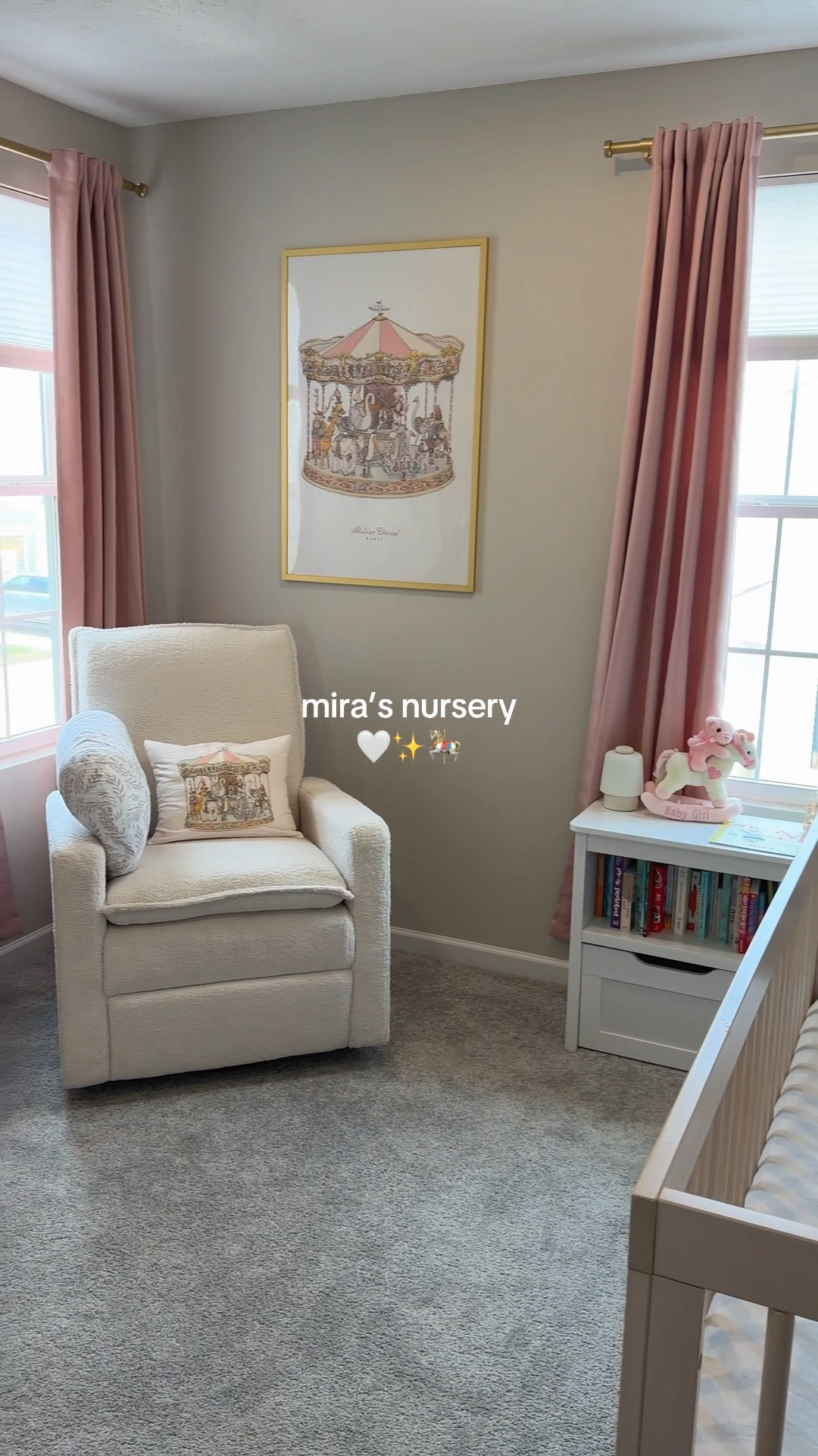 Mira’s nursery 🩷🎠✨🫶🏽 tried to link everything that I can!

#LTKBaby #LTKHome
