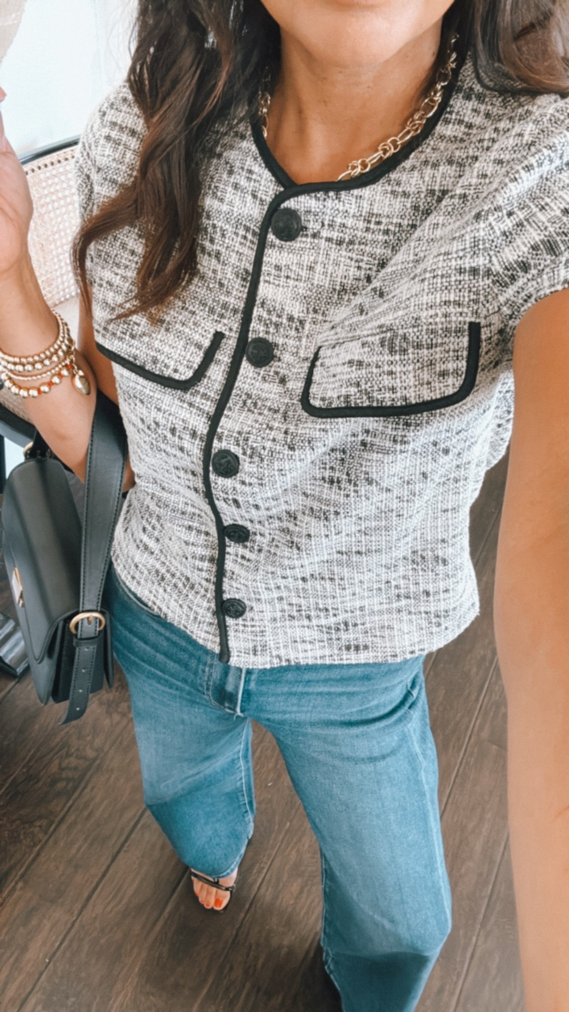 Tweed top for work or weekend lunch dates🍂

#LTKOver40