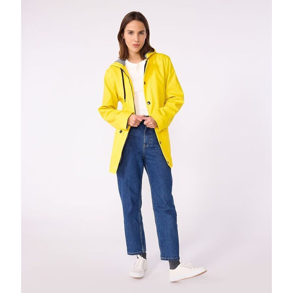 Mid-Length Waxed Jacket with Hood and Zip Fastening | La Redoute (UK)