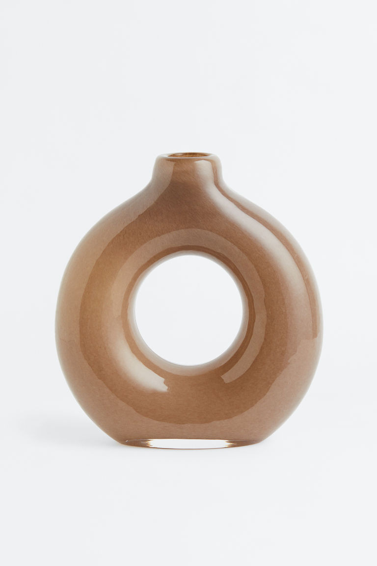 H & M - Glass Vase - Beige | H&M (US + CA)