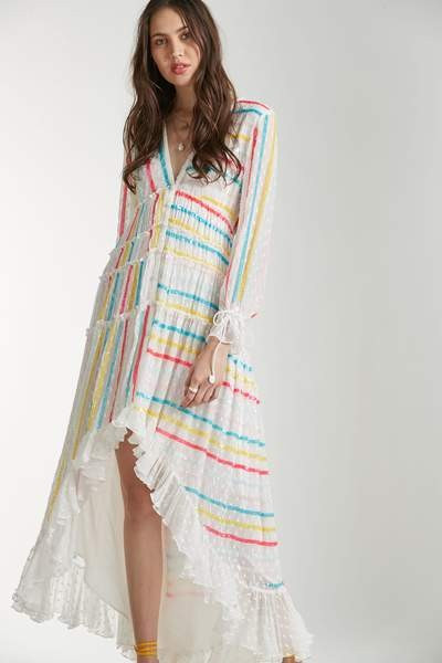 Rococo Sand maxi Rainbow Sequins Dress Roma | outdazl