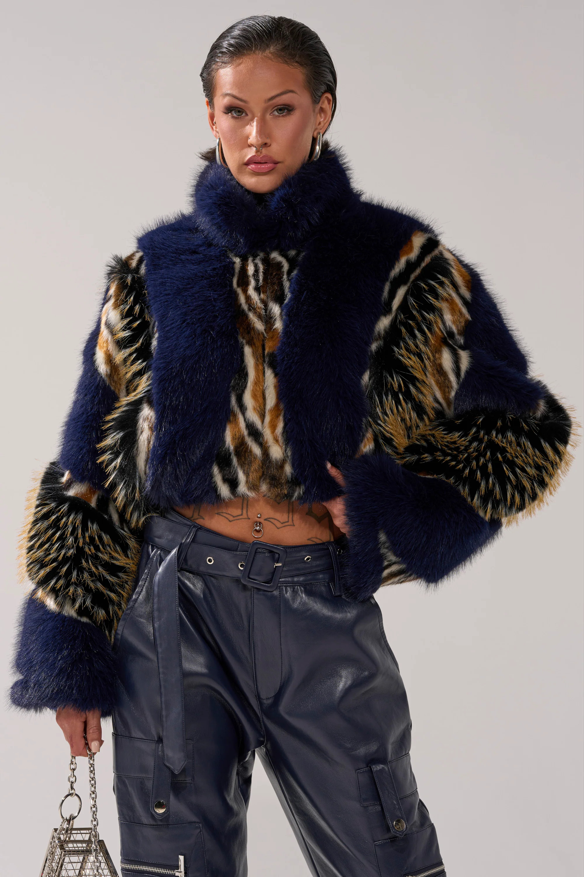 CYCLONE PATCHWORK FAUX FUR | AKIRA