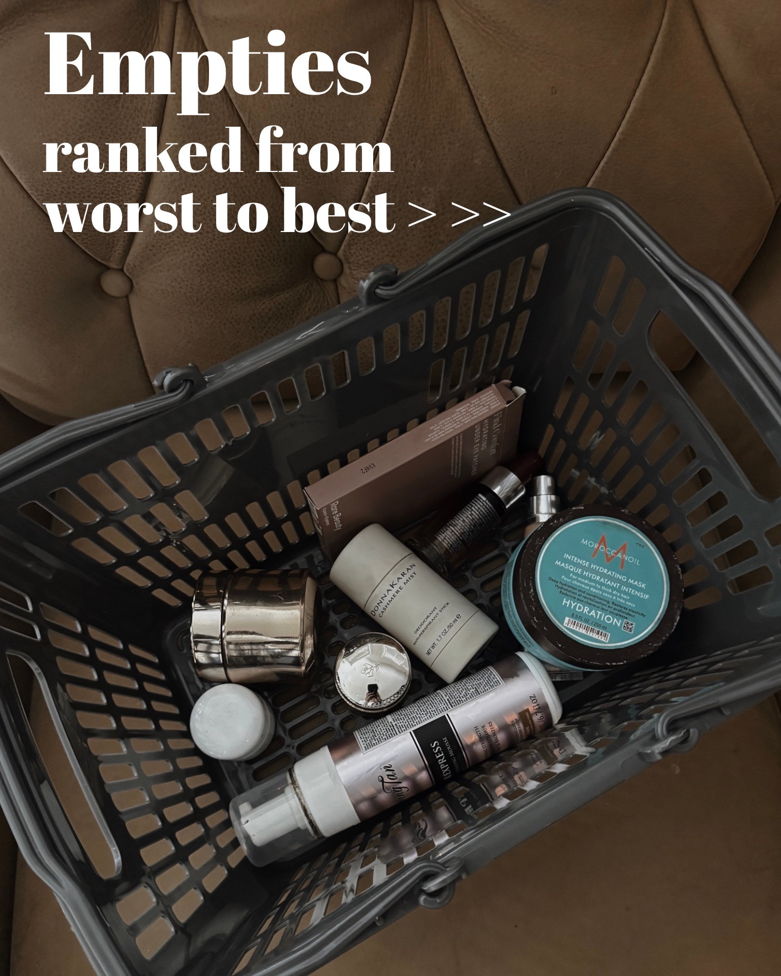 Empties from worst to best >>>
🤎What is one product that you have reordered multiple times? Please share! Would love to know in the comments below 🤎

Must be following @theallureedition to receive DM

#skincaremusthave #over40skincare #empties #founditonamazon 
