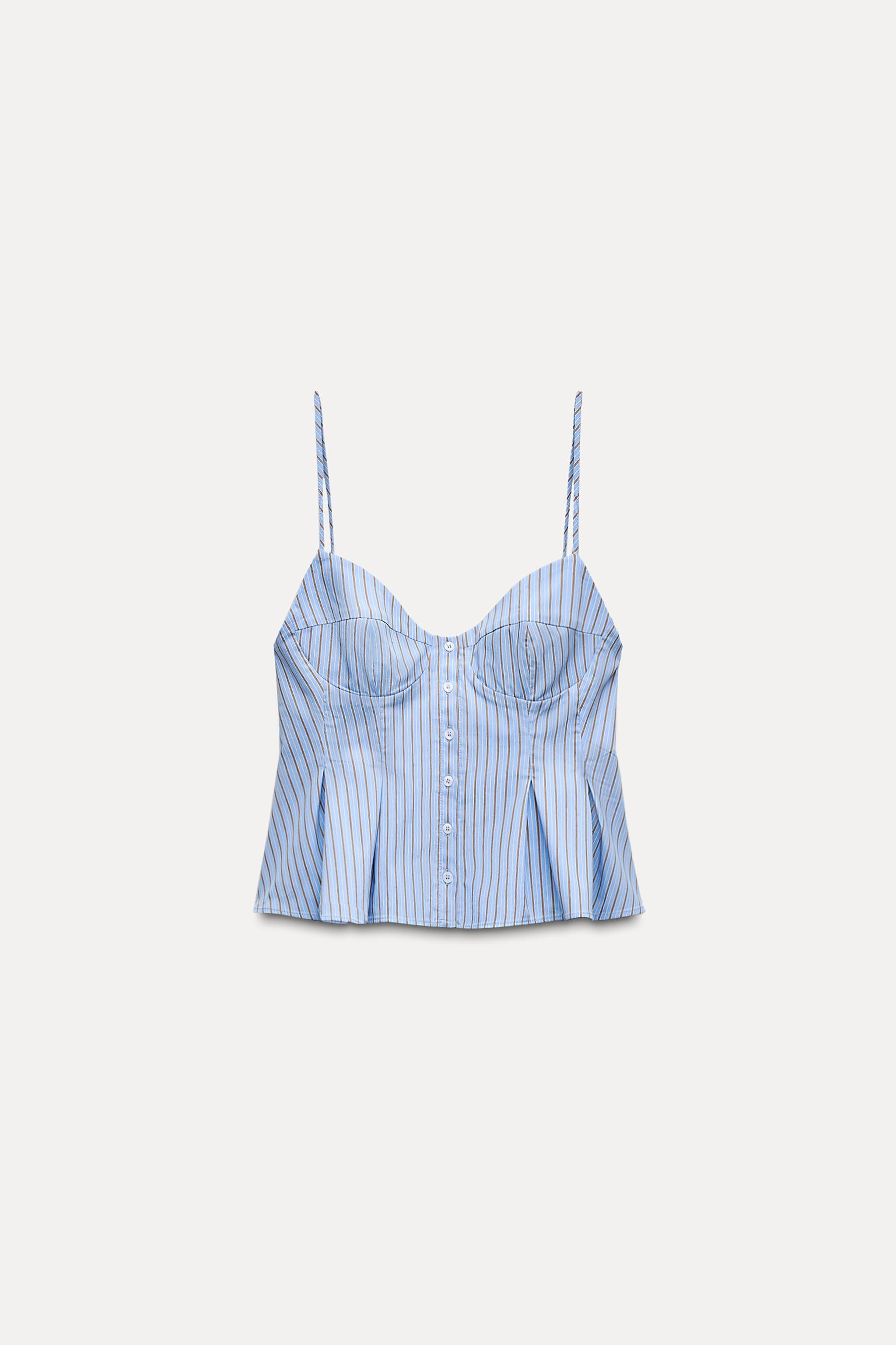 PLEATED POPLIN TOP | Zara US