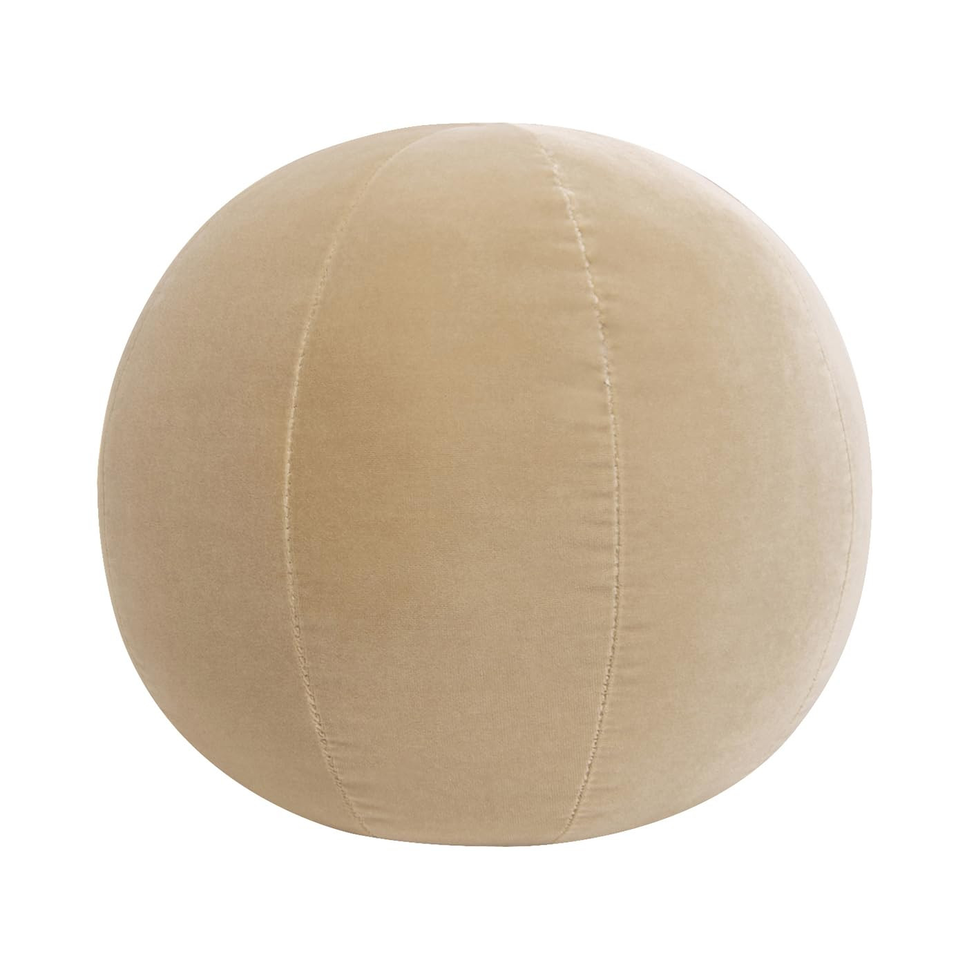 Luna 12" Round Sphere Accent Ball Throw Pillow, Fawn Brown Performance Velvet | Amazon (US)