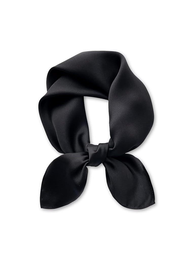 MEISEE Solid Color Mulberry Silk Scarf 26" Square Scarf Neck Scarf Hair Head Breathable Lightweig... | Amazon (US)