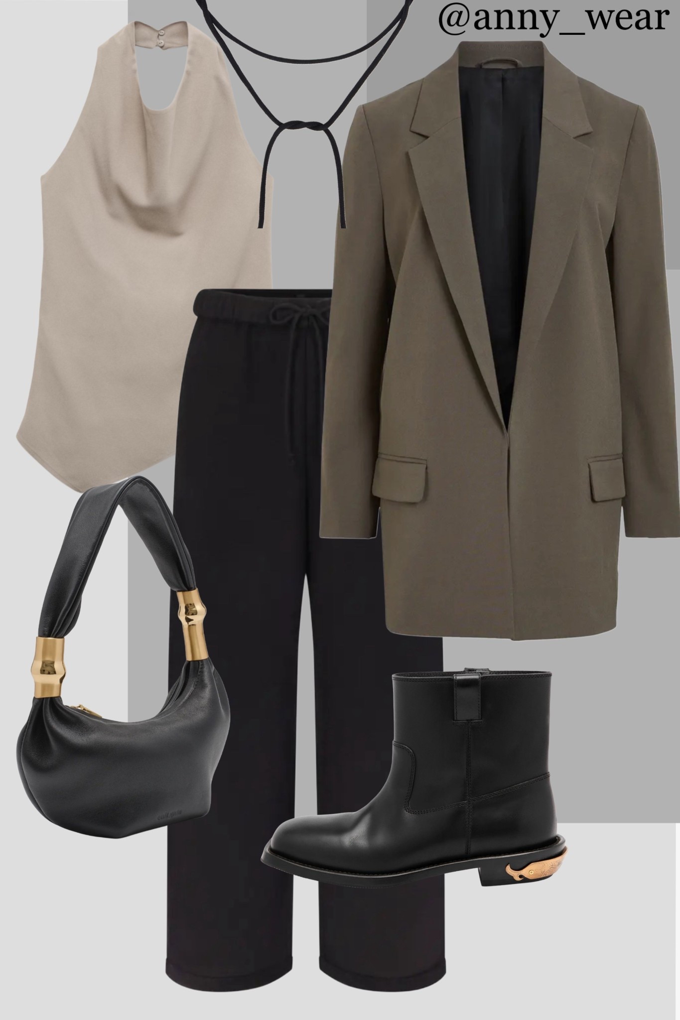 Mastering the art of elevated essentials.
This Fear of God-inspired look is built on tonal layering and impeccable silhouette.
The relaxed blazer, wide-leg trousers, and sleek boots create that perfect blend of effortless and intentional style.
Tap to shop the minimalist mood.

Asymmetrical top
open back top
Brown Blazer
Grey Blazer
Gray jacket 
Beige top
Cotton pants 
Fleece pants 
Blend Classic Straight Pants 
Black Shoulder Bag
Black Ankle Boots
Elegant Shoelace Choker 

capsule wardrobe workwear 
work ootd
workwear capsule
winter work outfit
spring office outfits
summer work outfits
smart casual office outfits 
casual office outfits 
smart casual workwear
casual work outfits
office casual 
casual work top
casual workwear 
city break 
womens work outfits
spring casual work outfit 
jeans work outfit 
work pumps 
work wear style 
work wearing 
casual workwear 
sunshine sunset outfits  black sheer top  summer must haves  black tube top going out top long sleeve tops resort fashion 2025  summer essentials  resort outfits  summer fashion 2025  resort wear  vacation look  revolve outfits  vacation looks  revolve tops  summer outfits 2025  vacation wear Tops work tops tank tops revolve top longsleevetop womens tops party tops tunic top blouse work blouse spring blouse wrap top Transitioning from summer into fall Mango outfits sunday brunch going out outfits photoshoot outfits dinner date outfit ssense work party outfit zara outfits paris outfit casual wardrobe europe outfits saks 5th avenue new york outfits city street styles new york city ltku over 40 capsule wardrobe popular today summer looks city outfits Abercrombie outfits casual spring outfit classy casual everyday necklace #LTKstyletip #LTKbeauty #LTKU #LTKshoecrush #LTKitbag 

#LTKWorkwear #LTKFindsUnder100 #LTKSaleAlert