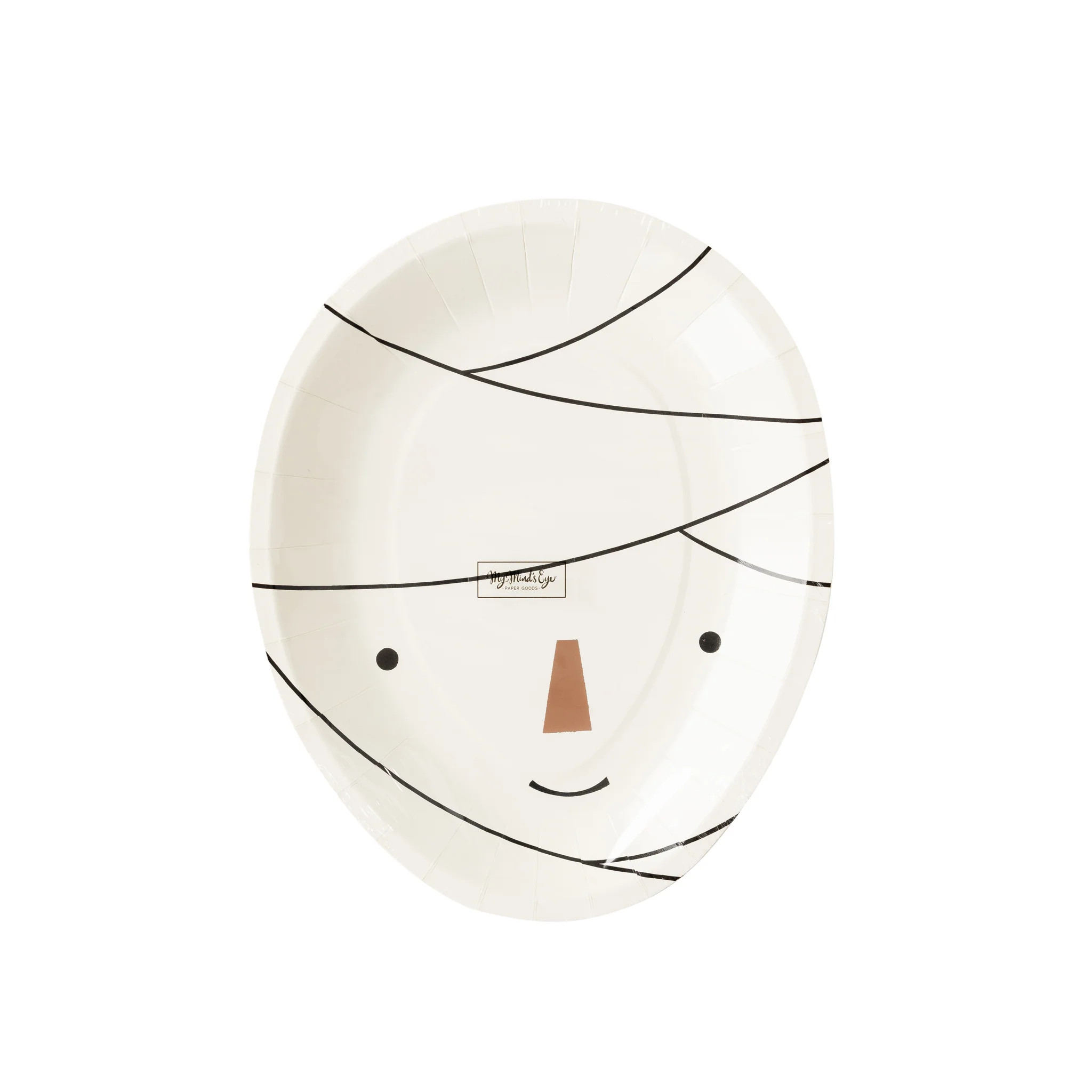 Frank & Mummy Mummy Shaped Paper Plate | My Mind's Eye