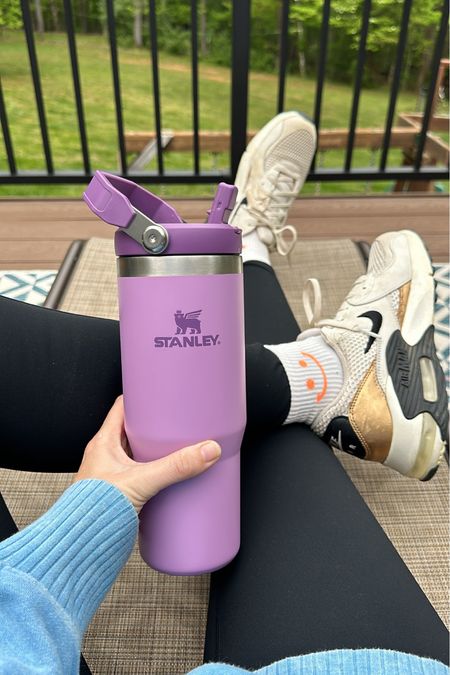 Loving my new ice flow tumbler from @stanley_brand 💜 the flip straw is a serious game changer! 
#stanleypartner

#LTKfindsunder50 #LTKstyletip
