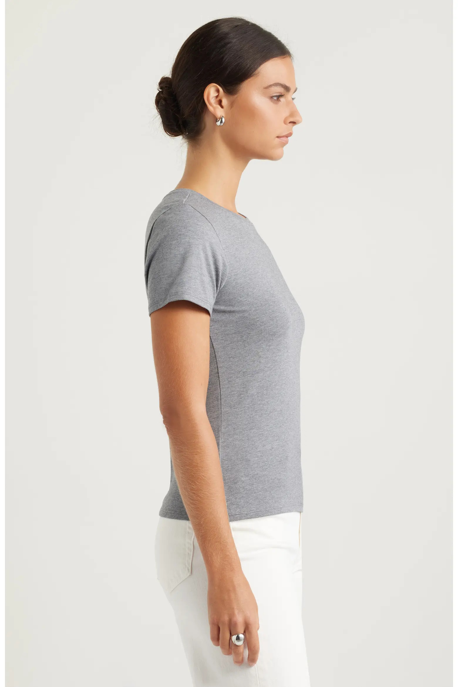 Pima Cotton Blend Crewneck T-Shirt (Women) | Nordstrom | Nordstrom