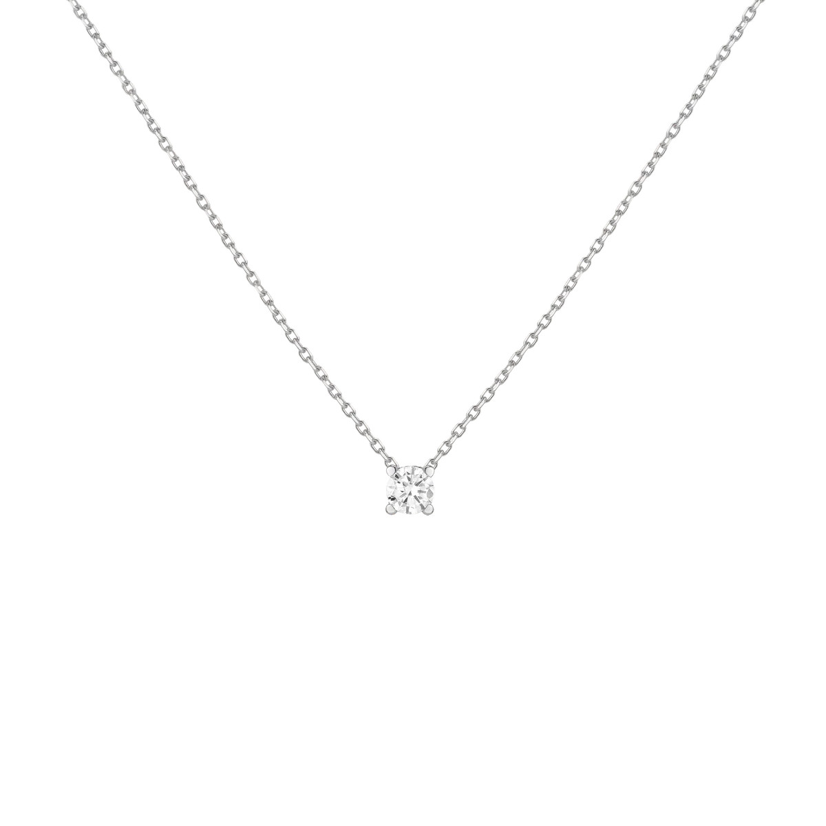 Lab Grown Diamond Solitaire Necklace | AUrate New York