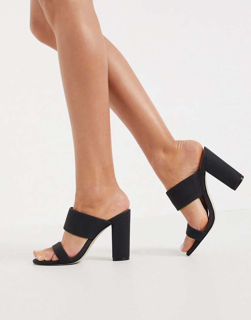 Call It Spring by ALDO Falelia perspex heeled sandal in black | ASOS (Global)