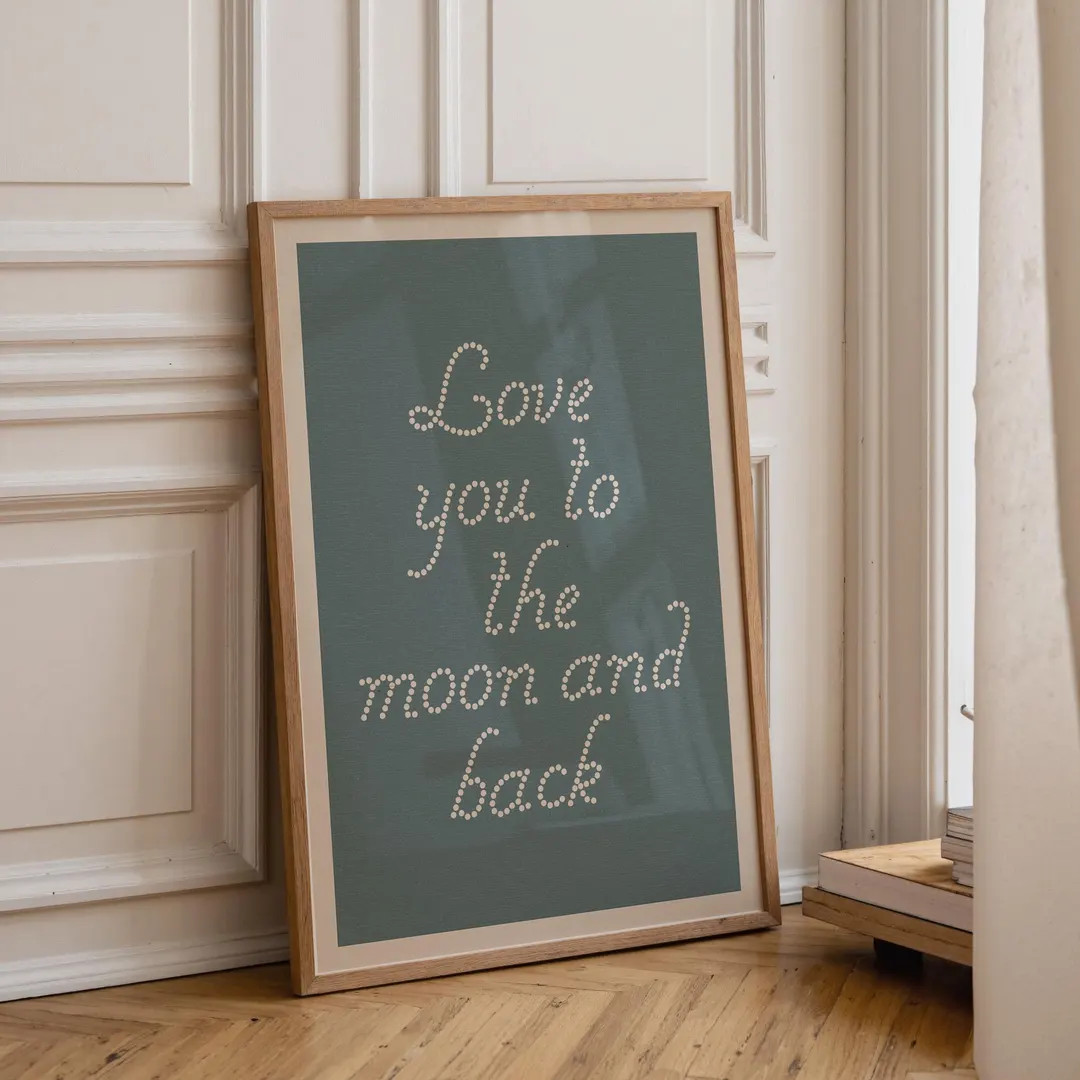 Love You to the Moon and Back: Nursery Wall Art, Toddler Room Print, Playroom Decor, Neutral Nurs... | Etsy (US)
