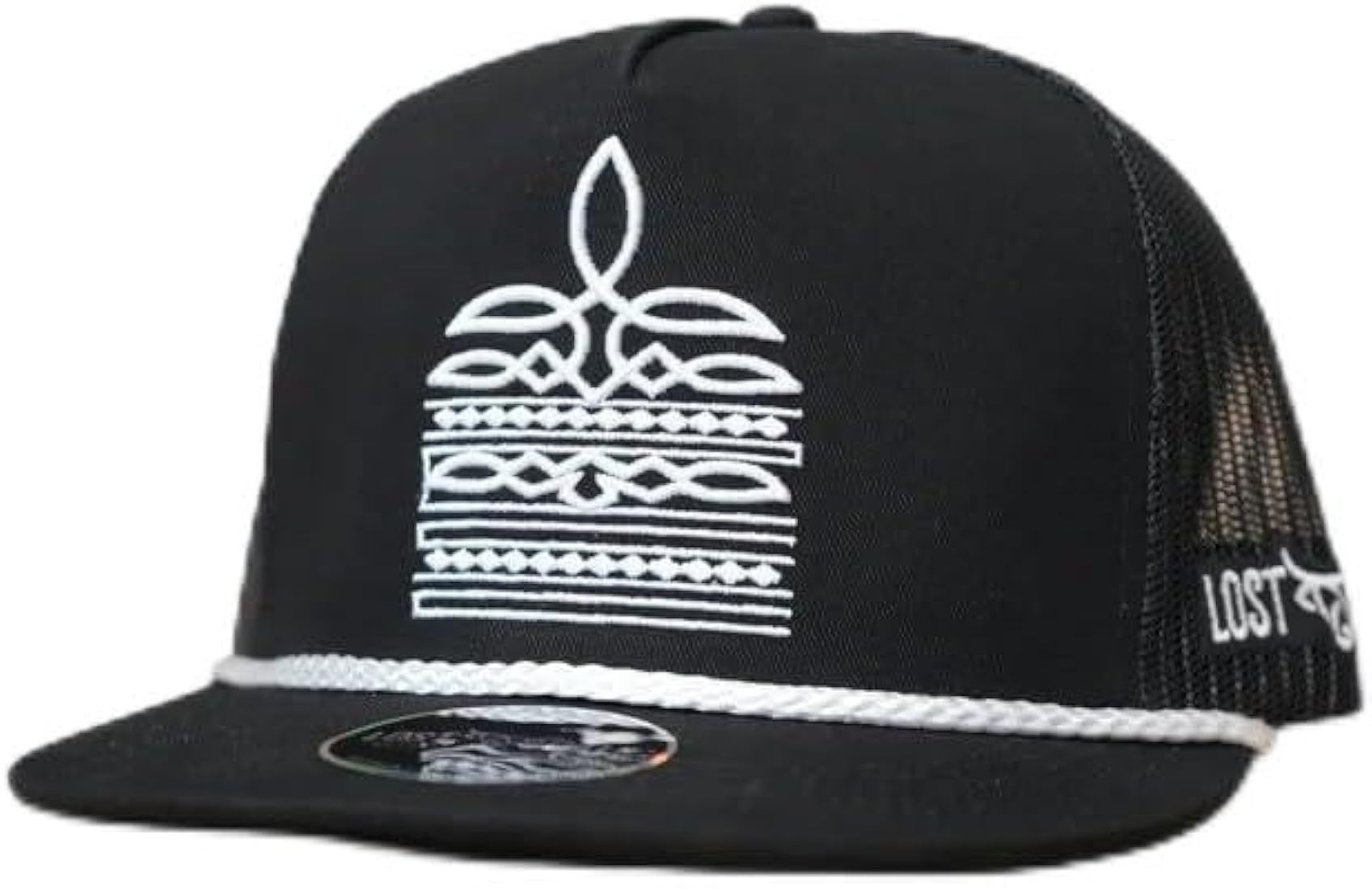 LOST CALF 3D Boot Stitching Black - Hats Cap, One Size-X-Large | Amazon (US)