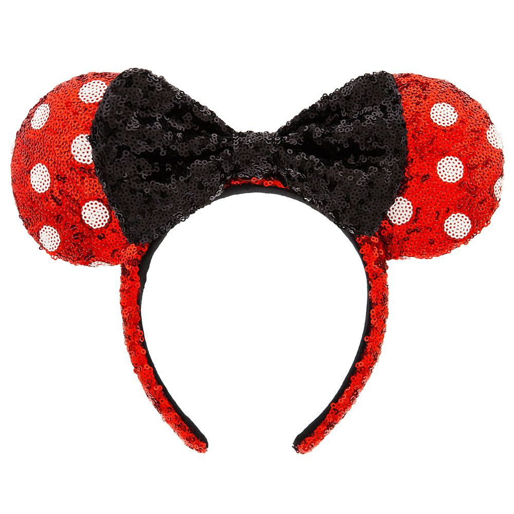 Minnie Mouse Sequined Ear Headband for Adults Polka Dot Official shopDisney | Disney Store