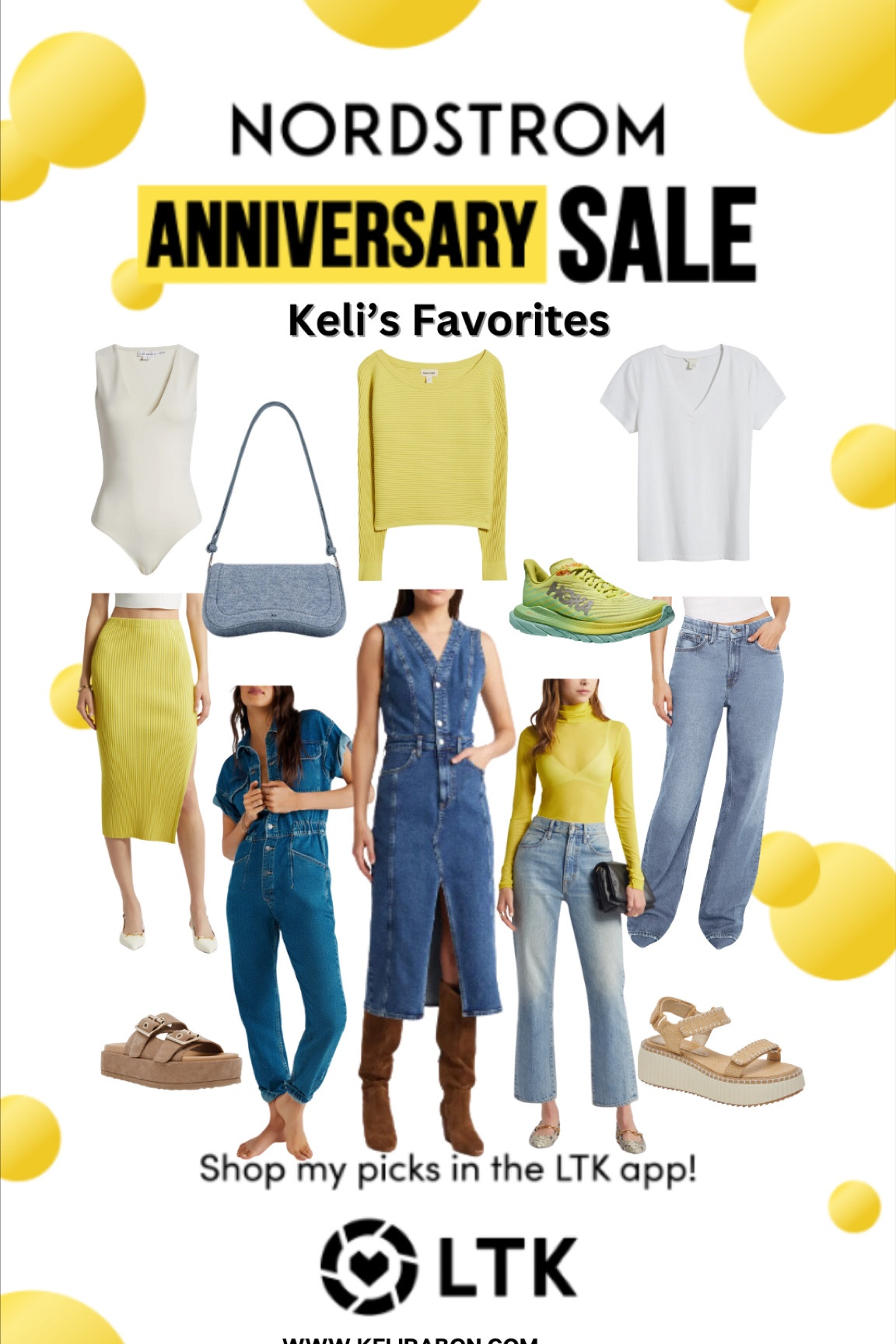 Nordstrom anniversary sale - some of my favorites 

Body suit, basic tees, jean dress, jean jumpsuit, matching set, platform sandals, jean handbag 

#LTKxNSale #LTKFindsUnder100 #LTKStyleTip