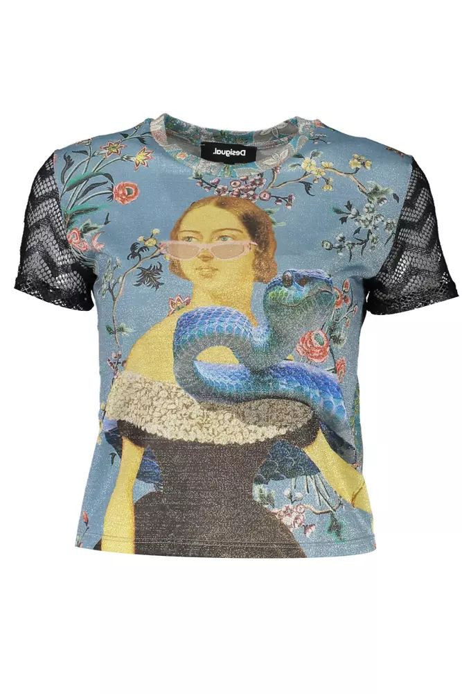 Desigual Ethereal Printed Tee with Women's Contrasts | Shop Simon