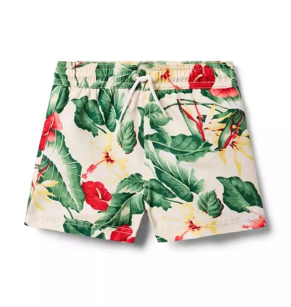 Recycled Tropical Floral Swim Trunk | Janie and Jack