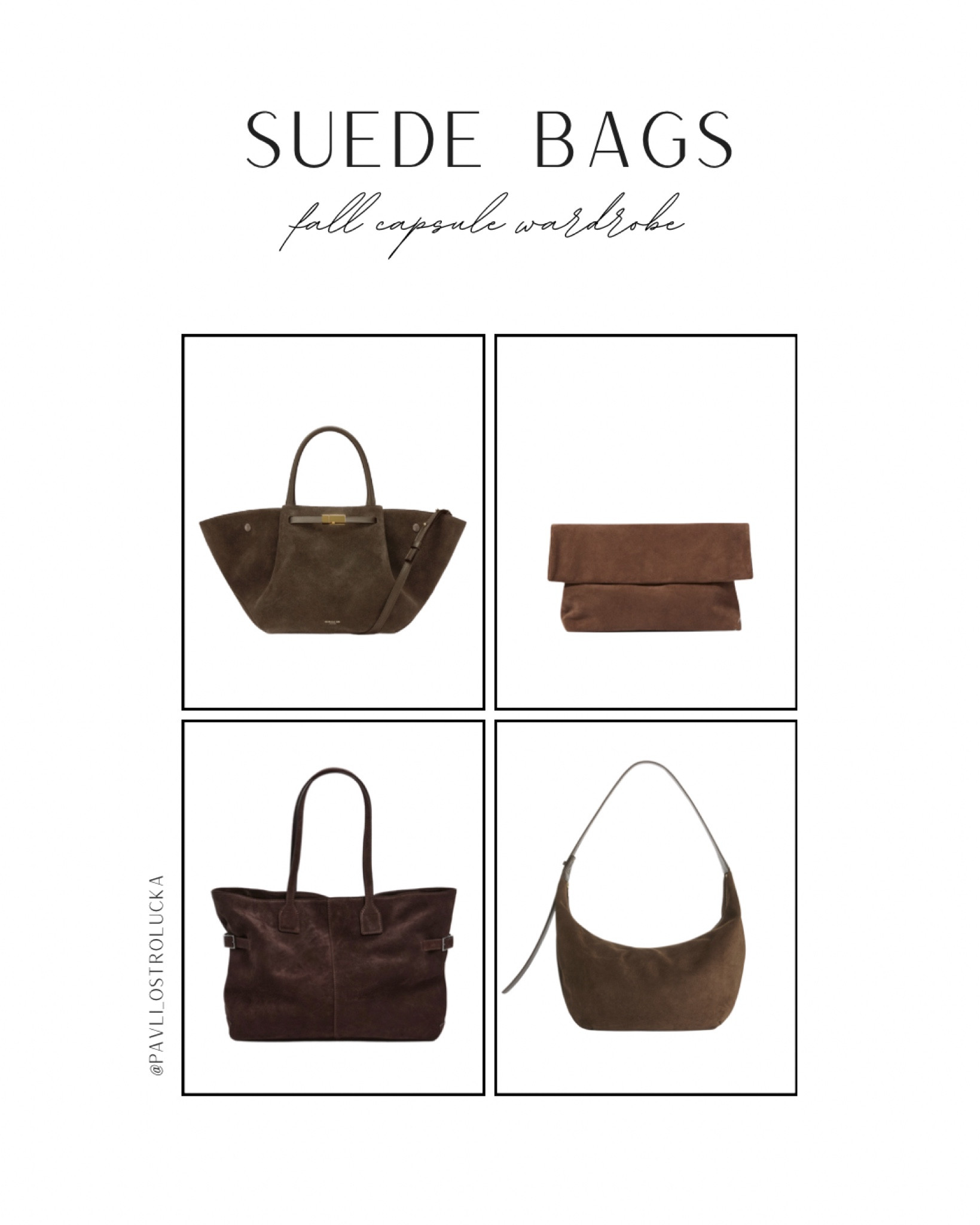 4 Must-have Suede bags this season 🤎

#LTKbag #LTKstyletip #LTKeurope