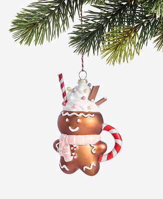 Holiday Lane Gingerbread Village Hot Cocoa Gingerbread Man Ornament, Macy's Exclusive - Macy's | Macy's