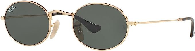Ray-Ban OVAL METAL RB 3547N Gold/G- Classic Green 51/21/145 unisex Sunglasses | Amazon (UK)