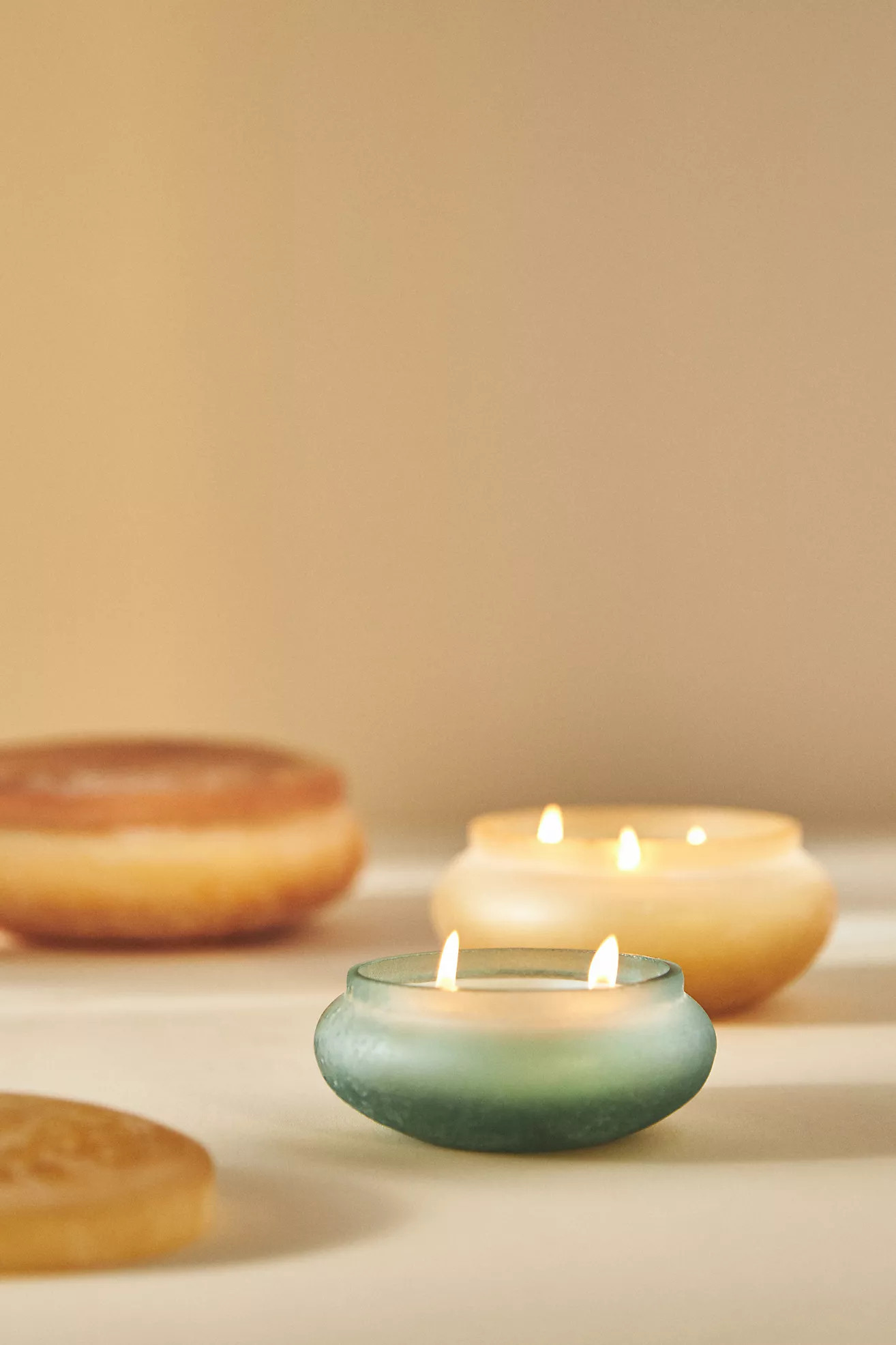 Frosted Etched Candle | Anthropologie (US)