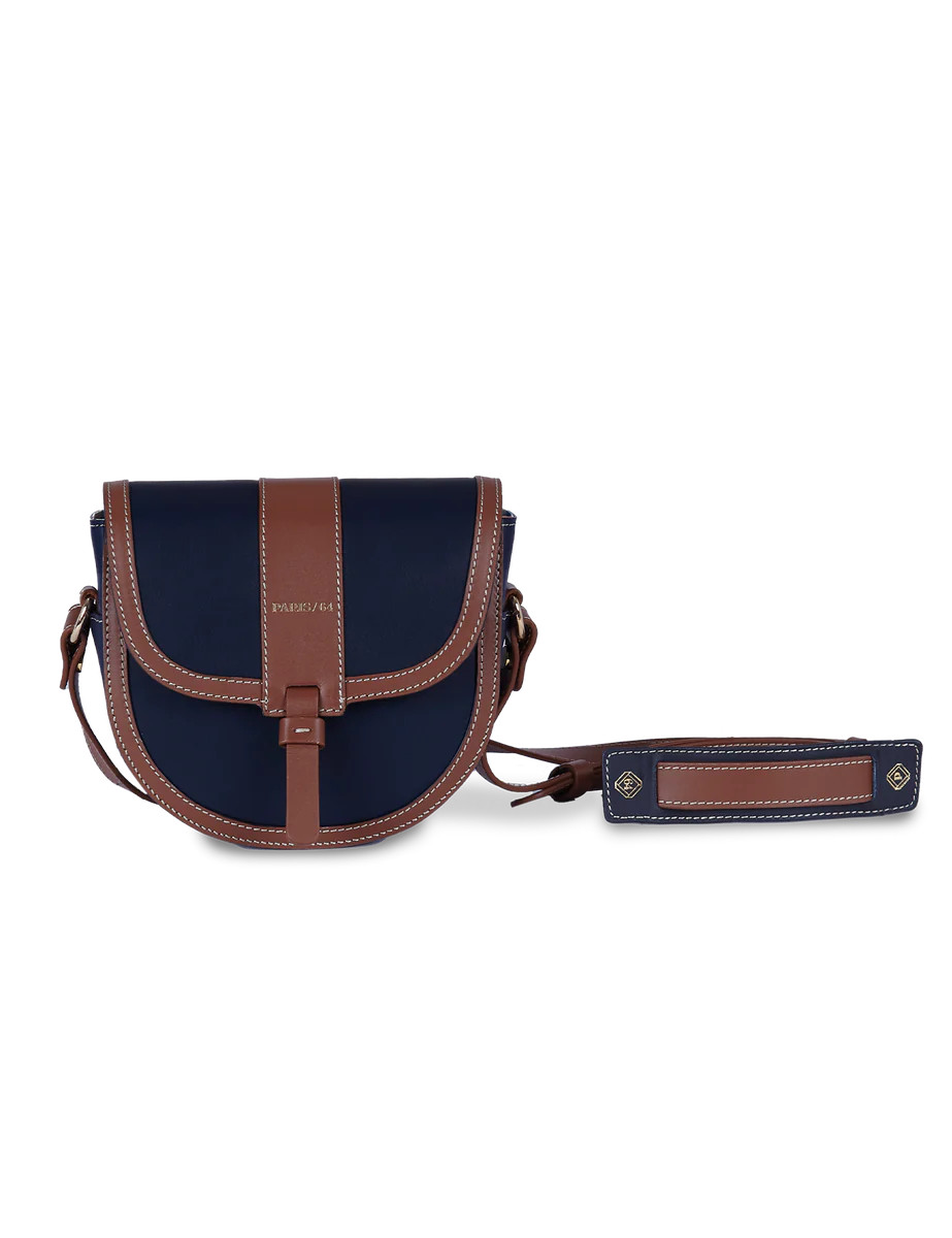 Mini Windsor Ultramarine & Chocolate Bag by PARIS/64 | PARIS/64