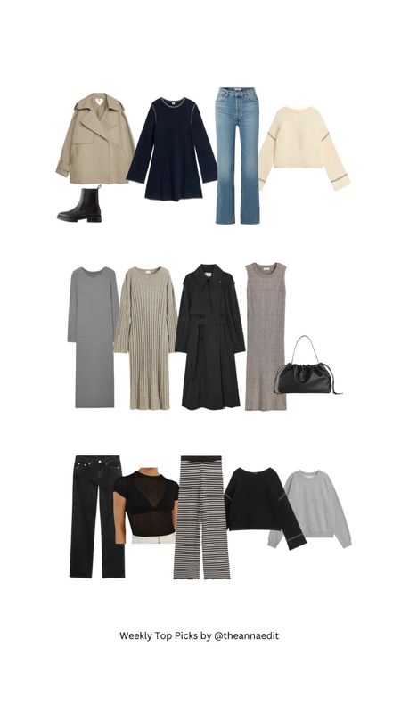 Weekly top picks, spring style, spring fashion, new in season, ribbed dress, rib knitted jumper, jeans, black trench, maxi dress, black Chelsea boots 

#LTKeurope #LTKSeasonal #LTKstyletip