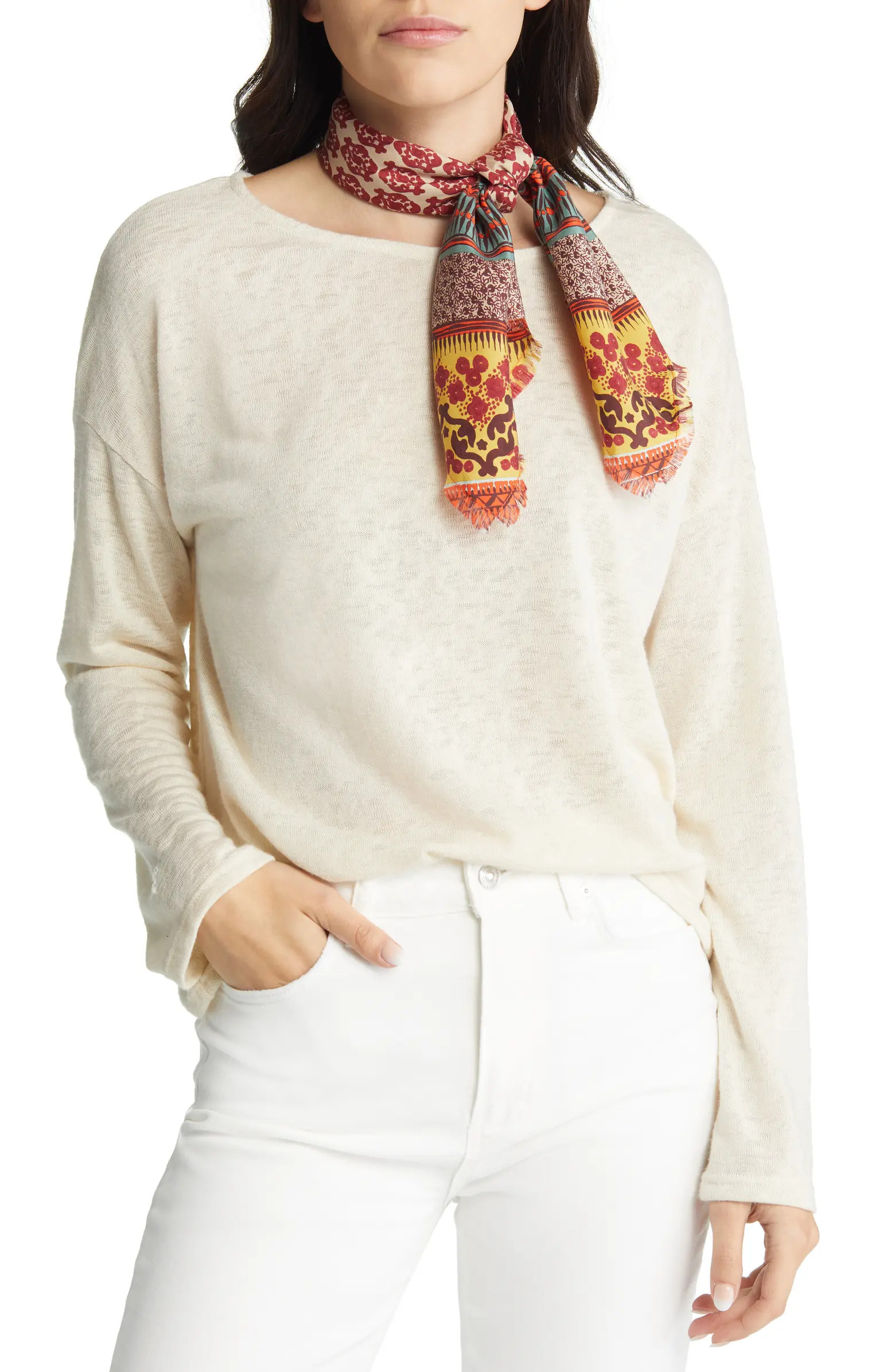 Print Square Silk Scarf | Nordstrom