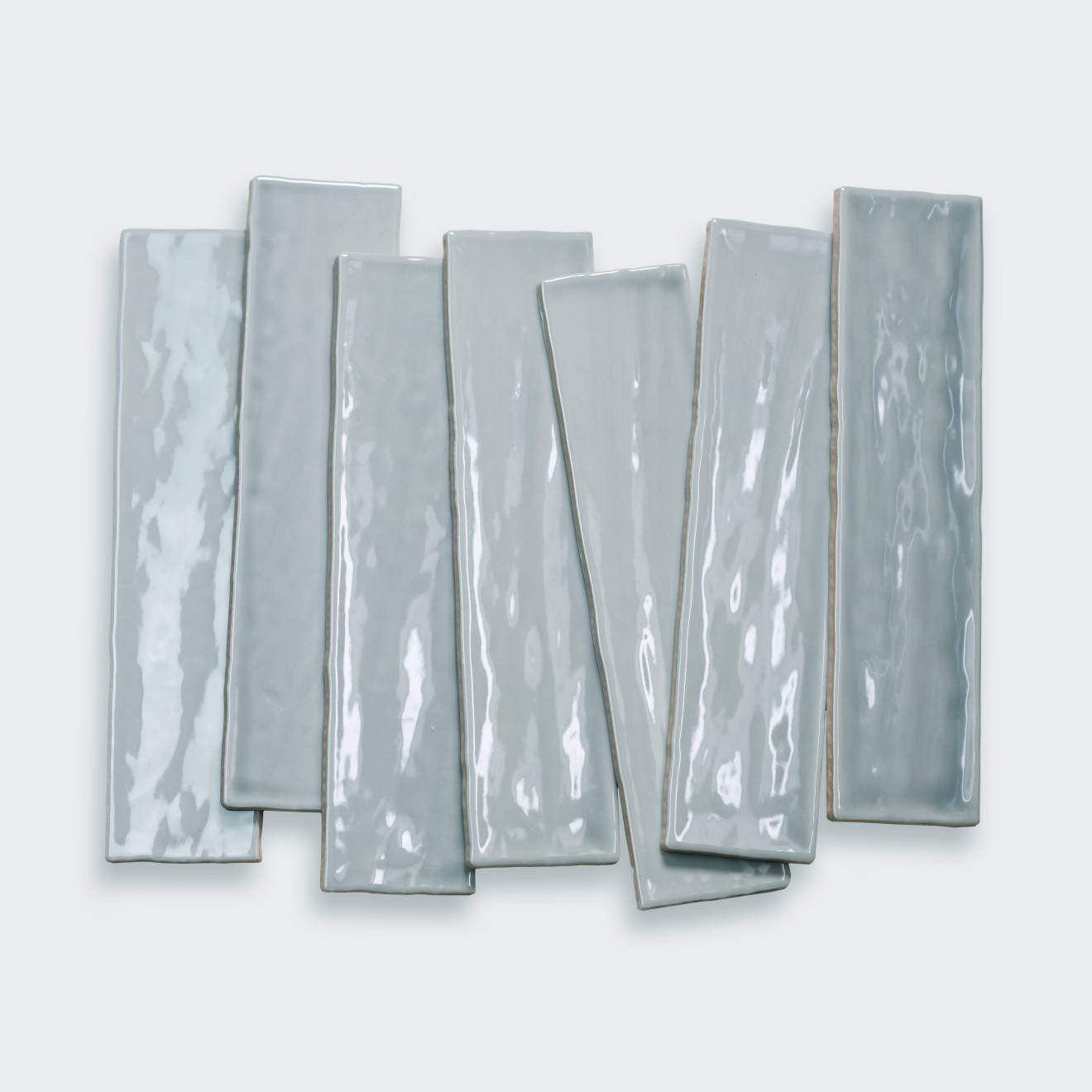 Marin 2.5" x 10" Ceramic Wall Tile in Misty Blue | Bedrosians Tile and Stone