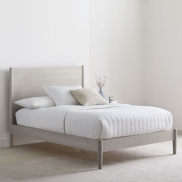 Mid-Century Bed - Pebble | West Elm (US)