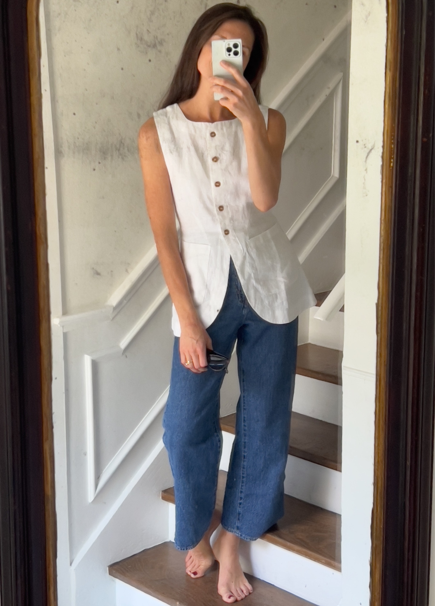 This top just arrived and I can’t say enough great things! It is even more beautiful and flattering in person! I’m obsessed! 