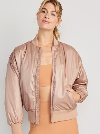 Oversized Water-Resistant Bomber Jacket for Women | Old Navy (US)